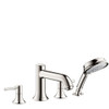Talis C 4-Hole Roman Tub Set Trim with 1.8 GPM Handshower, In Polished Nickel