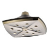 Single Function Ceiling Mount Raincan Shower Head in Polished Nickel/Cocoa Bronze