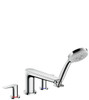 Talis E 4-Hole Roman Tub Set Trim with 2.0 GPM Handshower, In Chrome