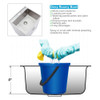 24-in White Laundry Cabinet with 9-in Handmade Stainless Steel Sink, Stainless Steel High Arc Faucet in White