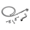 Double Handle Roman Tub Filler Trim Kit in Polished Chrome