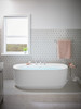 Spectacle 60"x32" Oval Acrylic Freestanding Bathtub in White