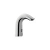 Electronic Battery Operated Single Hole Bathroom Faucet with Temperature Mixer in Chrome