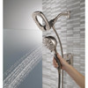 KSDFA-72280100-N 48-in Seated Shower Kit with Shower Door, Showerhead, Accessory Kit in White/Nickel