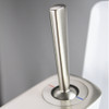T4250-WH/BN Blythe Floor Mounted Freestanding Tub Filler With Hand Shower, White/Brushed Nickel