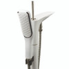 T4250-WH/BN Blythe Floor Mounted Freestanding Tub Filler With Hand Shower, White/Brushed Nickel