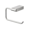 5-Piece Bathroom Accessory Kit Including a robe hook, a toilet paper holder, a towel ring, a 24-in towel bar, and a 16-in shelf with soap dish, in Brushed Stainless