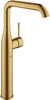 Single-Hole Single-Handle Vessel Bathroom Faucet, XL-Size in Brushed Cool Sunrise Finish