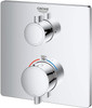 24111000 Grohtherm Dual Function 2-Handle Thermostatic Trim in StarLight Chrome Finish