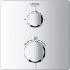 24111000 Grohtherm Dual Function 2-Handle Thermostatic Trim in StarLight Chrome Finish