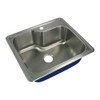 Transolid Meridian Stainless Steel 25 Drop-in Kitchen Sink Kit with Bottom Grids, Flip-Top Strainer, Flip-Top Disposal Strainer, Drain Installation Kit - Multiple Hole Configurations Available