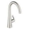 Zedra Pillar Tap in Brushed Stainless Steel
