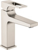 Single-Hole Faucet 110 with Loop Handle and Pop-Up Drain in Brushed Nickel