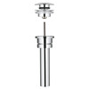 KFD-23671000 Eurocube Bathroom Vessel Faucet with Pop-Up Drain, Chrome