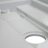 FLU6030R-39 Linear 60-in W x 30-in L Rectangular Alcove Concealed End Drain Shower Base with Right Hand Drain in Grey