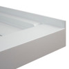 FLU6030R-39 Linear 60-in W x 30-in L Rectangular Alcove Concealed End Drain Shower Base with Right Hand Drain in Grey