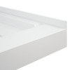 FLU6032R-31 Linear 60-in W x 32-in L Rectangular Alcove Concealed End Drain Shower Base with Right Hand Drain in White