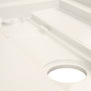 FLU6032R-32 Linear 60-in W x 32-in L Rectangular Alcove Concealed End Drain Shower Base with Right Hand Drain in Cameo