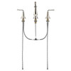 Widespread Faucet with Lever Handles in Polished Nickel Finish