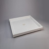 48 in. x 48 in. Shower Base with Integral Molded Drain in White