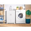 25-in Laundry Cab with Extra Deep Sink and High Arc Faucet in White