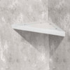 9-in x 9-in Solid Surface Corner Shelf, in White