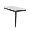 SSSL2412R-MB01 24in x 12in Right-Hand Shower Seat with PVD Coated Matte Black Frame and Leg