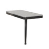 SSSL2412R-MB27 24in x 12in Right-Hand Shower Seat with PVD Coated Matte Black Frame and Leg