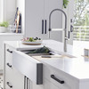 33-in x 20.5-in 18-Gauge Stainless Steel Single Bowl Undermount Apron Front Farmhouse Kitchen Sink