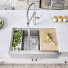 33-in x 20.5-in 18-Gauge Stainless Steel Single Bowl Undermount Apron Front Farmhouse Kitchen Sink