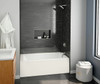 6032CTMINR-BI 60 in X 32 in x 18 in Soaking Bathtub with Right Hand Drain in Biscuit