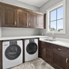 Kitchen/Laundry Faucet with Dual Spray, Flex Neck, 1.8 GPM, and Garden Hose Adapter in White