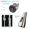 Kitchen/Laundry Faucet with Swivel Action Ball-Joint, Dual Spray, Flex Neck, 1.8 GPM, and Garden Hose Adapter in Black