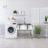 TFH-3622-SS 36-in. Stainless Steel Laundry Sink with Wash Stand in Brushed Satin