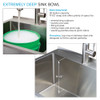 TFH-3622-SS 36-in. Stainless Steel Laundry Sink with Wash Stand in Brushed Satin