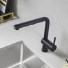 526367 Linus Single-Lever Pull-Out Kitchen Faucet with 1.5 GPM in Anthracite