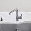 526370 Linus Single-Lever Pull-Out Kitchen Faucet with 1.5 GPM in Metallic Gray