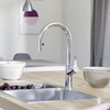 526390 Urbena Single-Lever Pull-Down Kitchen Faucet with 1.5 GPM in Polished Chrome