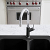 526392 Urbena Single-Lever Pull-Down Kitchen Faucet with 1.5 GPM in Anthracite/Chrome