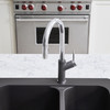 526395 Urbena Single-Lever Pull-Down Kitchen Faucet with 1.5 GPM in Cinder/Chrome