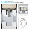All-in-One 15.5-in x 22.4-in x 34.9-in Metal Drop-In Laundry/Utility Sink and Cabinet in Gloss White All-in-One 15.5-in x 22.4-in x 34.9-in Metal Drop-In Laundry/Utility Sink and Cabinet in Gloss White