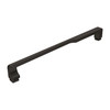 MBDT606008FL-J-MB Frameless sliding shower door with fixed panel in matte black with frosted glass texture and Justin handles