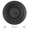 240333 Color-Coordinated Metal Waste Flange in Anthracite
