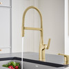 442984 Rivana Semi-Pro Kitchen Faucet 1.5 GPM in Satin Gold