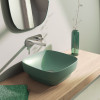 Lux 40 Washbasin in Satin Green