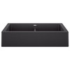 KA-526547 Vintera 33" Equal Double Apron Sink Kit in Anthracite