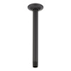 RP48986BL 10in Ceiling Mounted Shower Arm and Flange in Matte Black