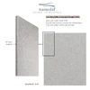 SWK603696-27V SaraMar 60-in x 36-in x 96-in Glue to Wall 3-Piece Shower Wall Trimmable Kit, Grey Beach Velvet