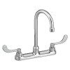 American Standard 6405.170.002 Kitchen Faucet with Longer Lever Handles and Deck Plate in Chrome