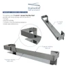 Transolid JGBS20-PC Jocelyn 20-in Grab Bar Shelf, Polished Chrome